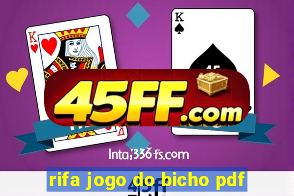 rifa jogo do bicho pdf